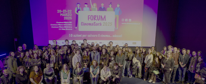 Foto di gruppo alla rassegna CinemaSarà 2025