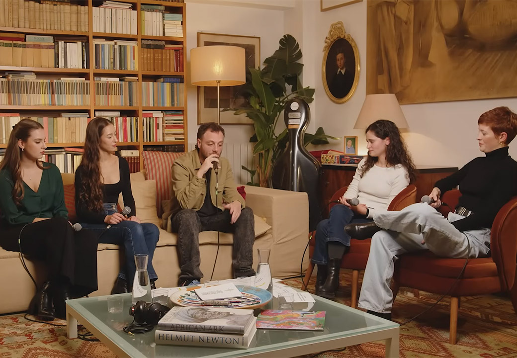 Registrazione del podcast Backstage Conversations con Anastasio e il Quartetto Rilke