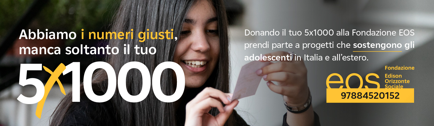 5x1000 per Fondazione EOS